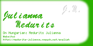 julianna medurits business card